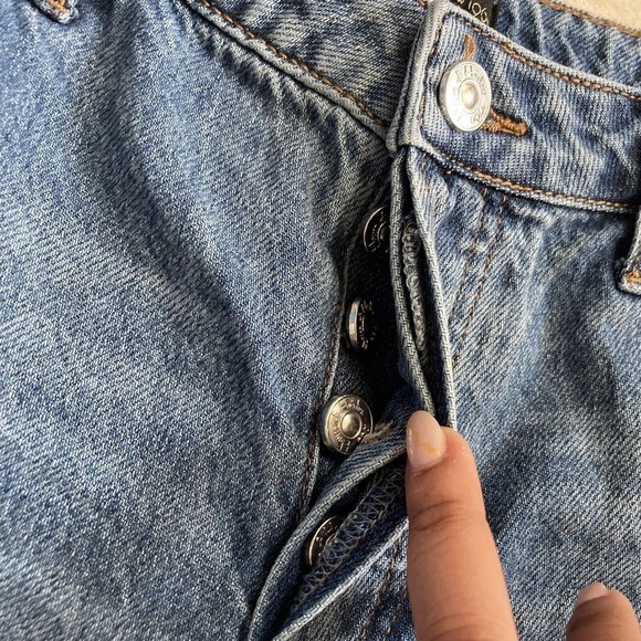 House of Harlow 1960 High Rise Mom Midi Jean Shorts Women Size 26 New‎ - Picture 7 of 13